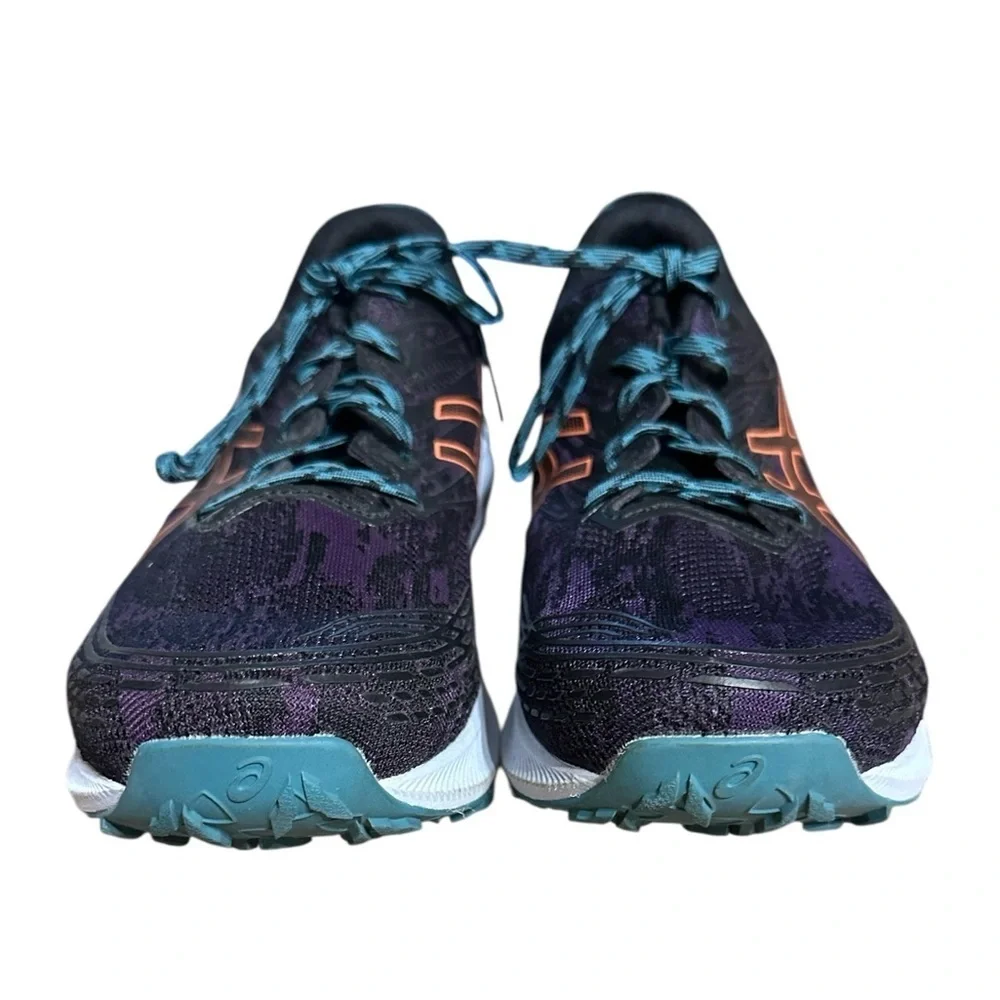 ASICS FujiLite 3 Trail Running Shoes Men’s 11.5 FlyteFoam Black Orange Purple